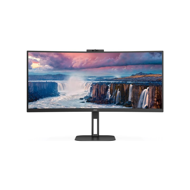 V5 series - écran LED - incurvé - 34" - 3440 x 1440 WQHD @ 100 Hz - VA - 300 cd - m² - 3000:1 - 4 ... (CU34V5CW/BK)_1