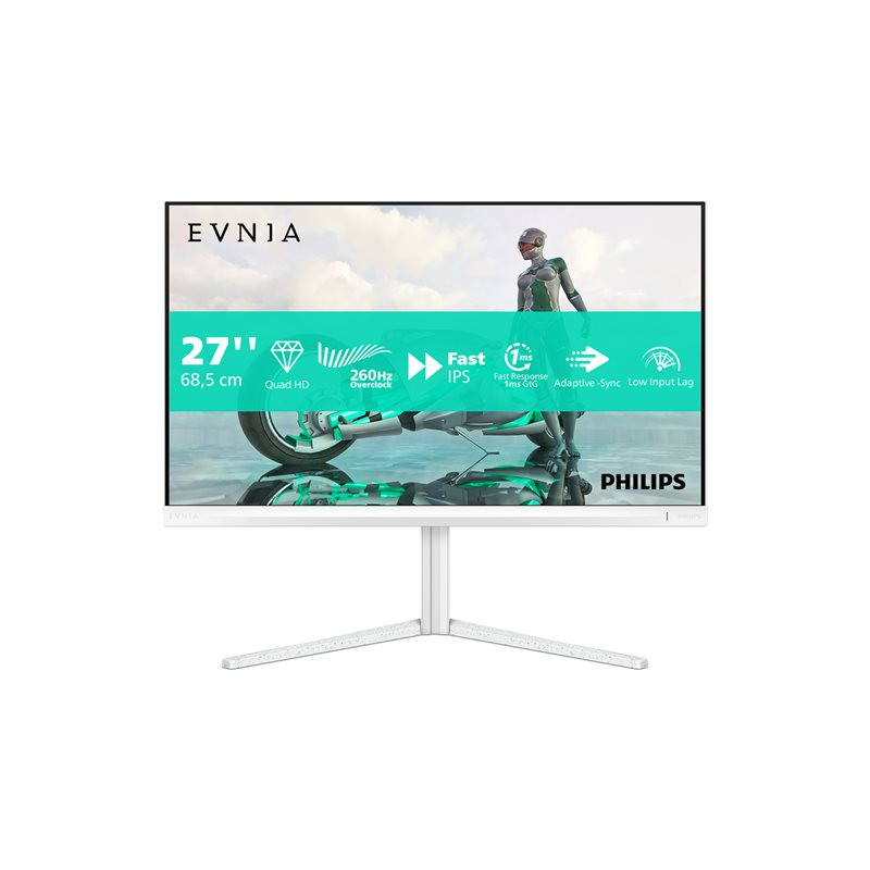 Écran LED - jeux - 27" - 2560 x 1440 QHD @ 260 Hz - IPS - 1000:1 - HDR10 - 0.3 ms - 2xHDMI, Dis... (27M2N3501PA/00)_1
