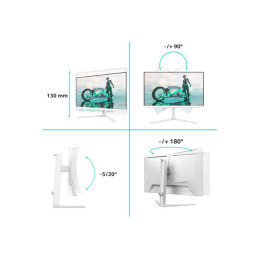 Écran LED - jeux - 27" - 2560 x 1440 QHD @ 260 Hz - IPS - 1000:1 - HDR10 - 0.3 ms - 2xHDMI, Dis... (27M2N3501PA/00)_4