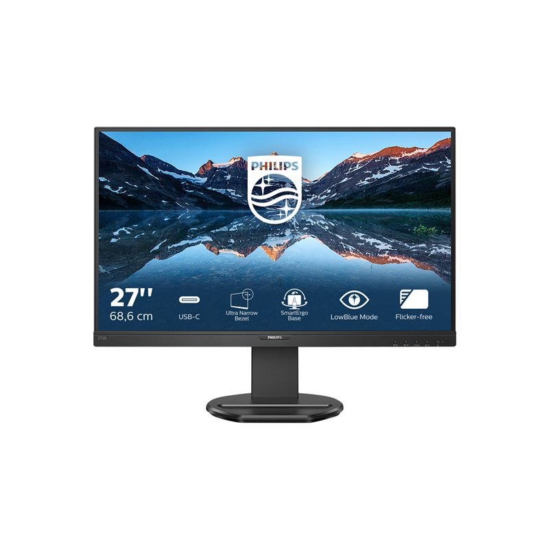Écran LED - 27" - 1920 x 1080 Full HD (1080p) @ 75 Hz - IPS - 250 cd - m² - 1000:1 - 4 ms - HDMI, VGA... (273B9/00)_1