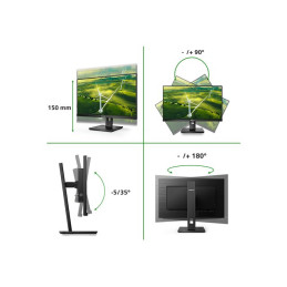 Écran LED - 27" - 1920 x 1080 Full HD (1080p) @ 75 Hz - IPS - 250 cd - m² - 1000:1 - 4 ms - HDMI, DV... (272B1G/00)_3