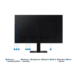 S80D Series - écran LED - 27" - 3840 x 2160 UHD @ 60 Hz - IPS - 350 cd - m² - 1000:1 - HDR10 - ... (LS27D800EAUXEN)_4
