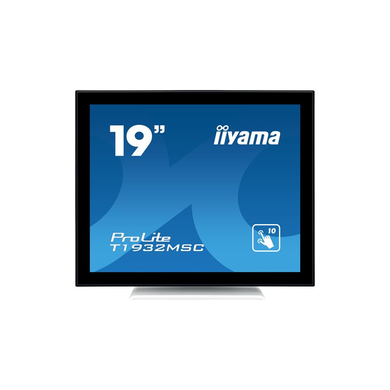 Écran LED - 19" - écran tactile - 1280 x 1024 - IPS - 250 cd - m² - 1000:1 - 14 ms - HDMI, VGA, ... (T1932MSC-W5AG)_1