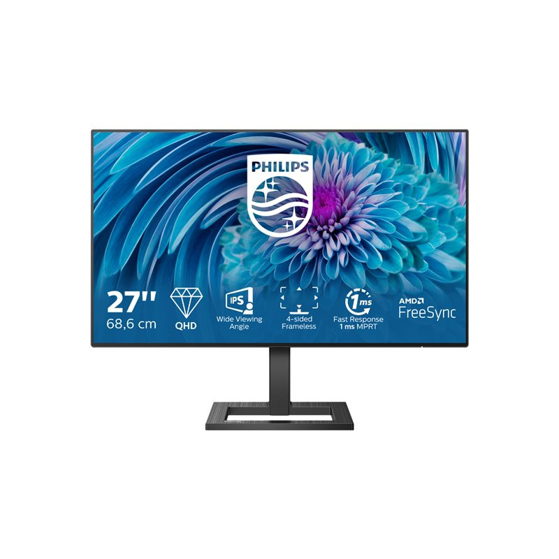 Écran LED - 27" (27" visualisable) - 2560 x 1440 QHD @ 75 Hz - IPS - 350 cd - m² - 1000:1 - 1 ms -... (275E2FAE/00)_1