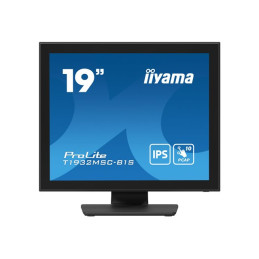 Écran LCD - 19" - écran tactile - 1280 x 1024 - IPS - 250 cd - m² - 1000:1 - 14 ms - HDMI, VGA, D... (T1932MSC-B1S)_1
