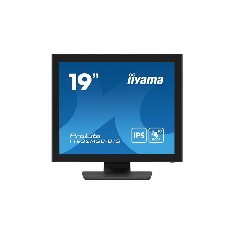 Écran LCD - 19" - écran tactile - 1280 x 1024 - IPS - 250 cd - m² - 1000:1 - 14 ms - HDMI, VGA, D... (T1932MSC-B1S)_1