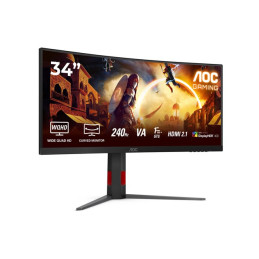 Écran LED - jeux - incurvé - 34" - 3440 x 1440 WQHD @ 240 Hz - Fast VA - 450 cd - m² - 2500:1 - Displa... (CU34G4Z)_5