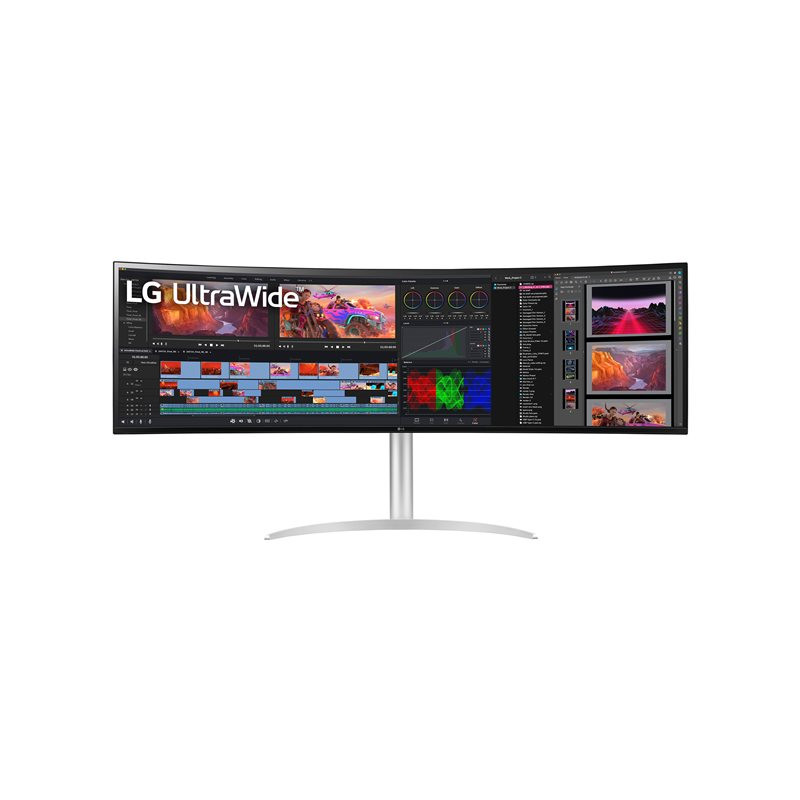 Écran LED - incurvé - 49" - 5120 x 1440 UltraWide Dual QHD @ 144 Hz - Nano IPS - 400 cd - m² - 1000:... (49WQ95C-W)_1