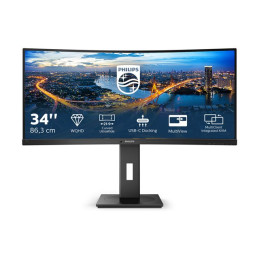 Écran LED - incurvé - 34" - 3440 x 1440 UWQHD @ 100 Hz - VA - 300 cd - m² - 3000:1 - 5 ms - HDMI, Di... (346B1C/00)_1