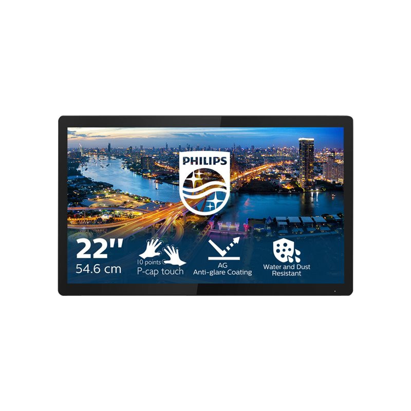 Écran LED - 22" (21.5" visualisable) - écran tactile - 1920 x 1080 Full HD (1080p) @ 75 Hz - IPS -... (222B1TFL/00)_1