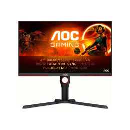 Écran LED - jeux - 27" - 2560 x 1440 QHD @ 180 Hz - VA - 700 cd - m² - 4000:1 - DisplayHDR 1000 - ... (Q27G3XMN/BK)_1