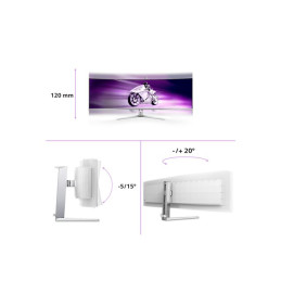 Moniteur OLED - jeux - incurvé - 49" (48.9" visualisable) - 5120 x 1440 Dual Quad HD @ 144 Hz - ... (49M2C8900L/00)_7