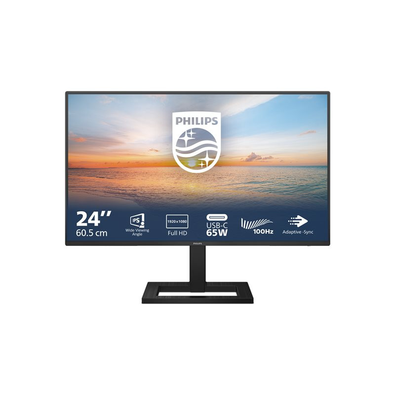 Écran LED - 24" (23.8" visualisable) - 1920 x 1080 Full HD (1080p) @ 100 Hz - IPS - 1300:1 - 1 ... (24E1N1300AE/00)_1