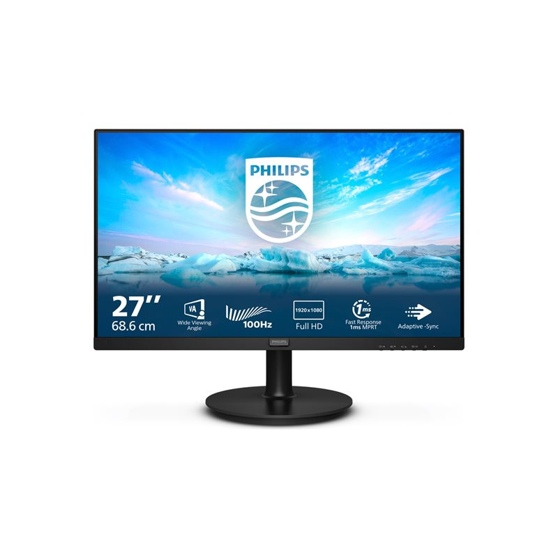 Écran LED - 27" - 1920 x 1080 Full HD (1080p) @ 100 Hz - VA - 250 cd - m² - 4000:1 - 4 ms - HDMI, ... (271V8LAB/00)_1