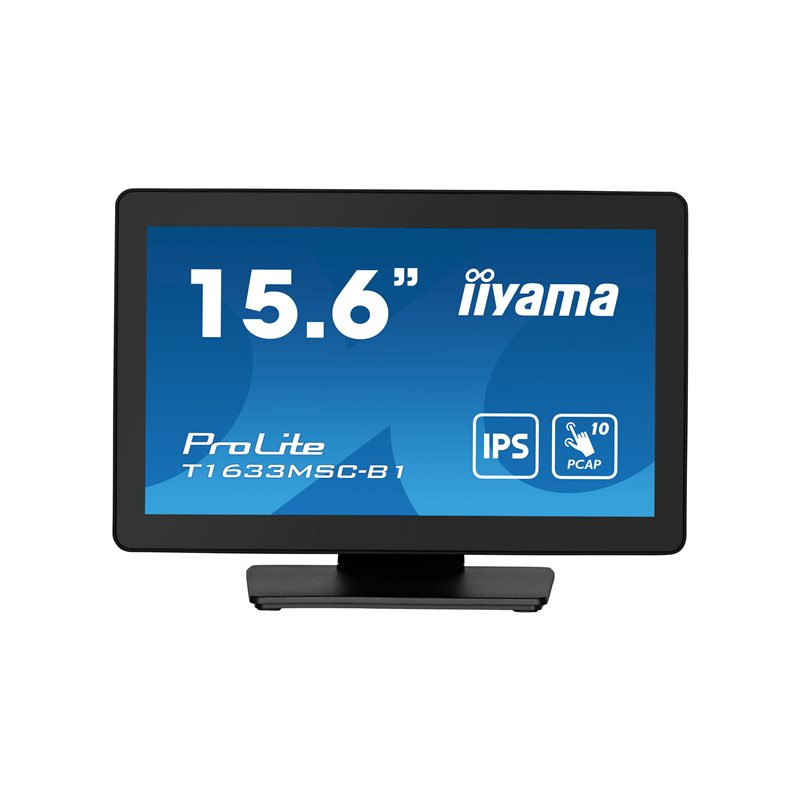 Écran LED - 15.6" - écran tactile - 1920 x 1080 Full HD (1080p) @ 60 Hz - IPS - 450 cd - m² - 1000... (T1633MSC-B1)_1