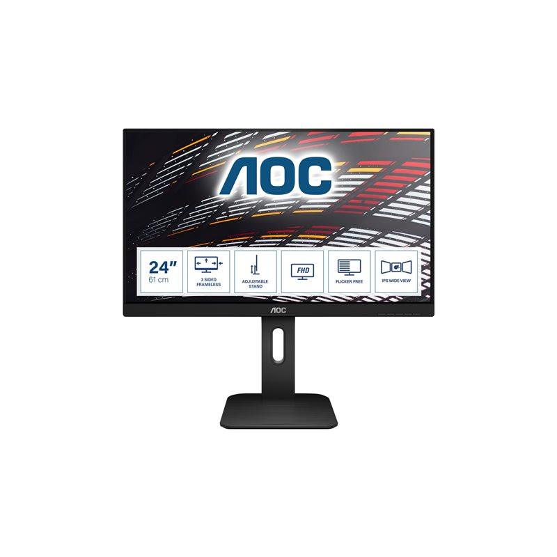 FHD 24" IPS 60Hz 4ms - Display Port, HDMI, DVI, VGA - Réglable en Hauteur - Haut Parleurs - Garantie 3 a... (X24P1)_1
