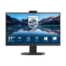 Écran LED - 27" - 2560 x 1440 QHD @ 75 Hz - IPS - 350 cd - m² - 1000:1 - 4 ms - HDMI, DisplayPort, U... (276B9H/00)_1