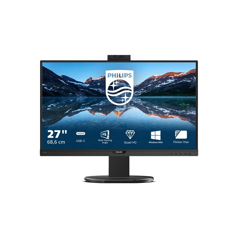 Écran LED - 27" - 2560 x 1440 QHD @ 75 Hz - IPS - 350 cd - m² - 1000:1 - 4 ms - HDMI, DisplayPort, U... (276B9H/00)_1