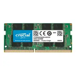 Crucial - DDR4 - module - 8 Go - SO DIMM 260 broches - 3200 MHz - PC4-25600 - CL22 - 1.2 V - mémoire s... (CT8G4SFRA32A)_1