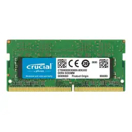 Crucial - DDR4 - module - 16 Go - SO DIMM 260 broches - 2400 MHz - PC4-19200 - CL17 - 1.2 V - mémoire... (CT16G4SFD824A)_1