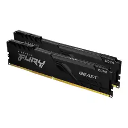 Kingston FURY Beast - DDR4 - kit - 16 Go: 2 x 8 Go - DIMM 288 broches - 3200 MHz - PC4-25600 - CL16... (KF432C16BBK2/16)_3