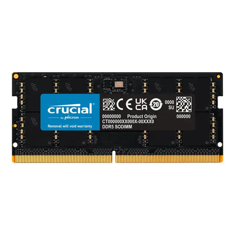 Crucial - DDR5 - module - 32 Go - SO DIMM 262 broches - 4800 MHz - PC5-38400 - CL40 - 1.1 V - mémoire ... (CT32G48C40S5)_1