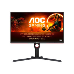 Écran LED - jeux - 27" - 3840 x 2160 4K @ 160 Hz - Fast IPS - 1000:1 - DisplayHDR 400 - 1 ms - 2xHDM... (U27G3X/BK)_1