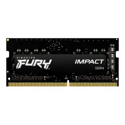 Kingston FURY Impact - DDR4 - kit - 32 Go: 2 x 16 Go - SO DIMM 260 broches - 3200 MHz - PC4-25600 -... (KF432S20IBK2/32)_1