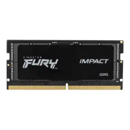 Kingston FURY Impact - DDR5 - kit - 64 Go: 2 x 32 Go - SO DIMM 262 broches - 5600 MHz - PC5-44800 -... (KF556S40IBK2-64)_1