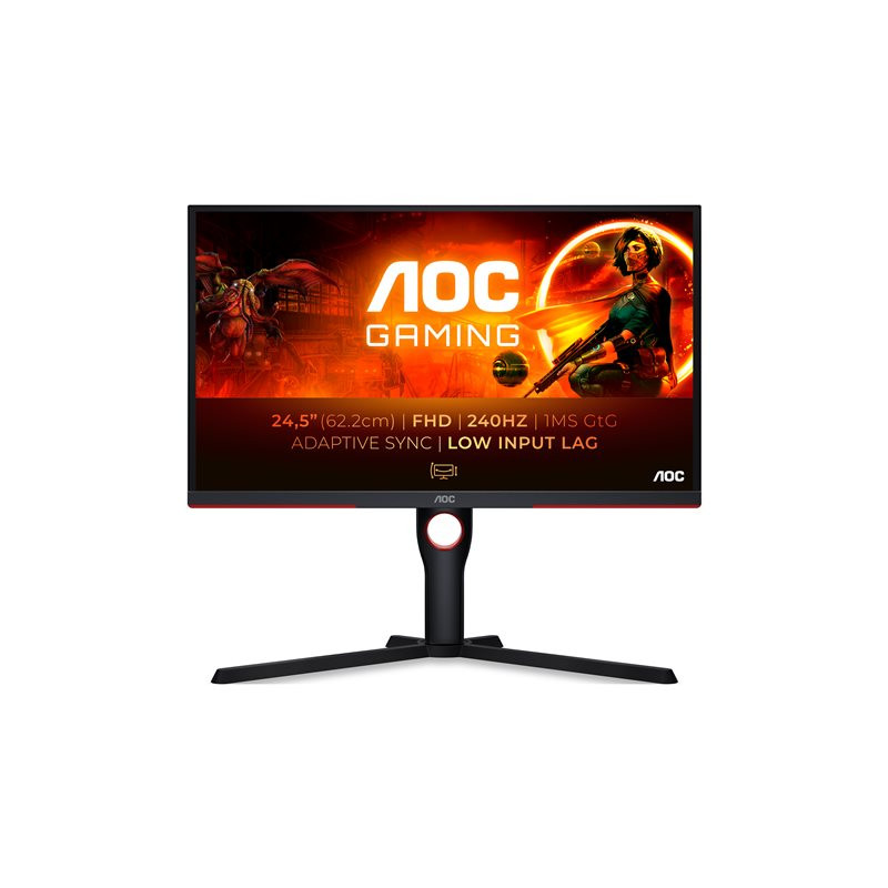 G3 Series - écran LED - jeux - 25" (24.5" visualisable) - 1920 x 1080 Full HD (1080p) @ 240 Hz - VA ... (25G3ZM/BK)_1
