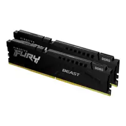 Kingston FURY Beast - DDR5 - kit - 32 Go: 2 x 16 Go - DIMM 288 broches - 5200 MHz - PC5-41600 - CL4... (KF552C40BBK2-32)_2