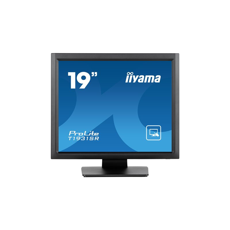 Écran LCD - 19" - écran tactile - 1280 x 1024 @ 75 Hz - IPS - 250 cd - m² - 1000:1 - 14 ms - HDMI,... (T1931SR-B1S)_1