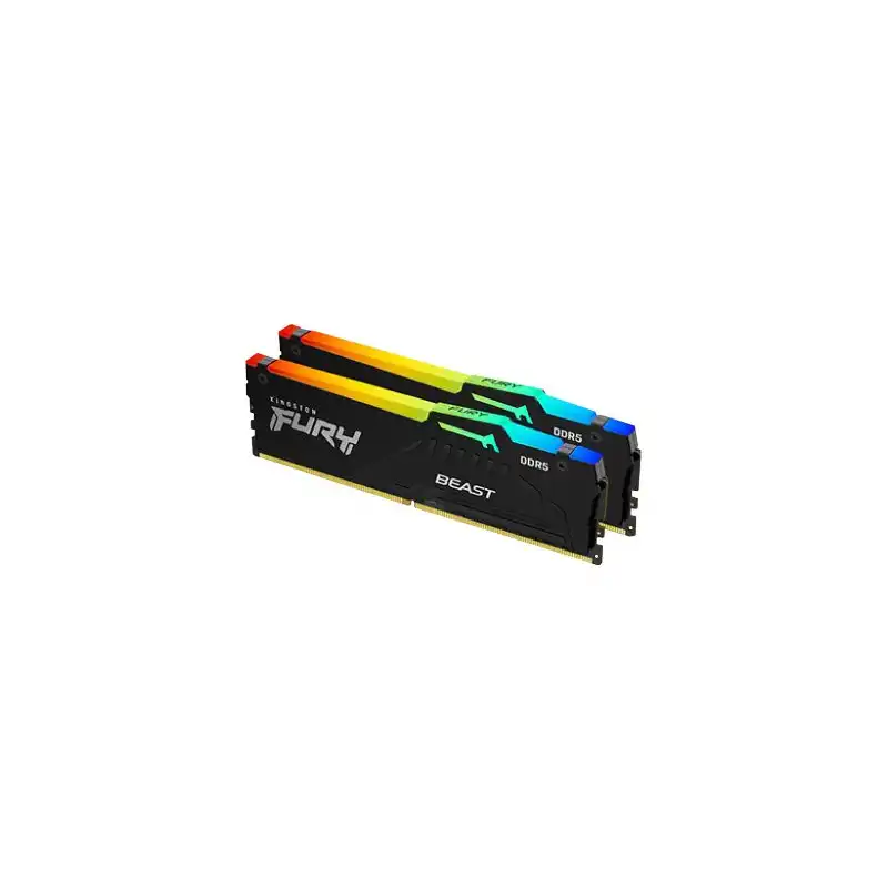 Kingston FURY Beast RGB - DDR5 - kit - 64 Go: 2 x 32 Go - DIMM 288 broches - 5600 MHz - PC5-44800 ... (KF556C40BBAK2-64)_1