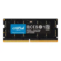 Crucial - DDR5 - module - 32 Go - SO DIMM 262 broches - 5600 MHz - PC5-44800 - CL46 - 1.1 V - non ECC (CT32G56C46S5)_1