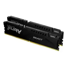Kingston FURY Beast - DDR5 - kit - 64 Go: 2 x 32 Go - DIMM 288 broches - 6000 MHz - PC5-48000 - CL... (KF560C36BBEK2-64)_1