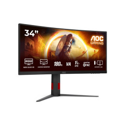 Écran LED - jeux - incurvé - 34" - 3440 x 1440 UWQHD @ 180 Hz - Fast VA - 2500:1 - HDR10 - 0.5 ms - 2xH... (CU34G4)_6