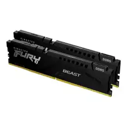 Kingston FURY Beast - DDR5 - kit - 32 Go: 2 x 16 Go - DIMM 288 broches - 6000 MHz - PC5-48000 - CL4... (KF560C40BBK2-32)_2