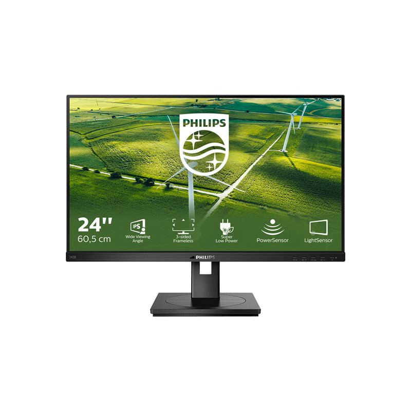 Écran LED - 24" - 1920 x 1080 Full HD (1080p) @ 75 Hz - IPS - 250 cd - m² - 1000:1 - 4 ms - HDMI, DV... (242B1G/00)_1