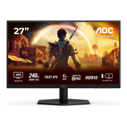 Écran LED - jeux - 27" - 2560 x 1440 QHD @ 240 Hz - Fast IPS - 300 cd - m² - HDR10 - 0.3 ms - HDMI, D... (Q27G42ZE)_1