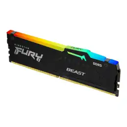 Kingston FURY Beast RGB - DDR5 - kit - 64 Go: 2 x 32 Go - DIMM 288 broches - 6000 MHz - PC5-48000... (KF560C36BBEAK2-64)_1
