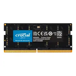 Crucial - DDR5 - module - 48 Go - SO DIMM 262 broches - 5600 MHz - PC5-44800 - CL46 - 1.1 V - on-die E... (CT48G56C46S5)_1