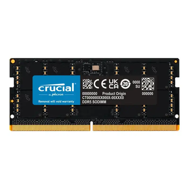 Crucial - DDR5 - module - 48 Go - SO DIMM 262 broches - 5600 MHz - PC5-44800 - CL46 - 1.1 V - on-die E... (CT48G56C46S5)_1
