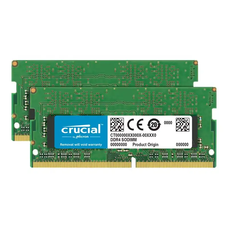 Crucial - DDR4 - kit - 16 Go: 2 x 8 Go - SO DIMM 260 broches - 2666 MHz - PC4-21300 - CL19 - 1.2 V - m... (CT2K8G4S266M)_1