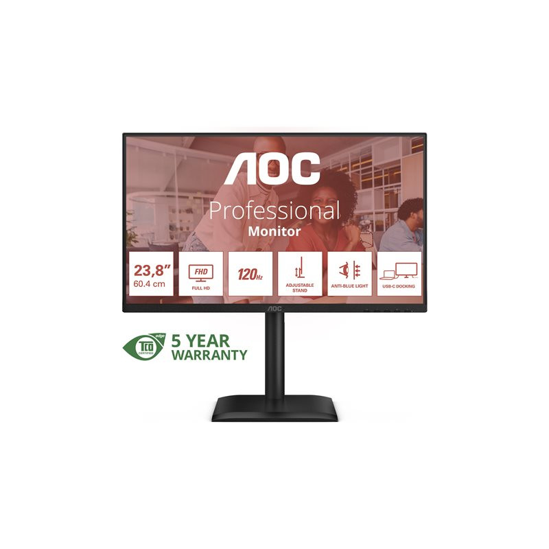 Écran LED - 24" (23.8" visualisable) - 1920 x 1080 Full HD (1080p) @ 120 Hz - IPS - 300 cd - m² - 1500:... (24E4CV)_1