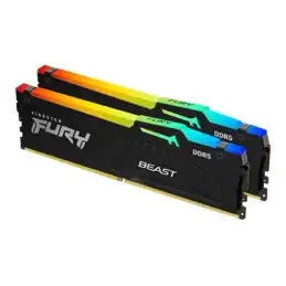 Kingston FURY Beast RGB - DDR5 - kit - 64 Go: 2 x 32 Go - DIMM 288 broches - 5200 MHz - PC5-41600 ... (KF552C40BBAK2-64)_2