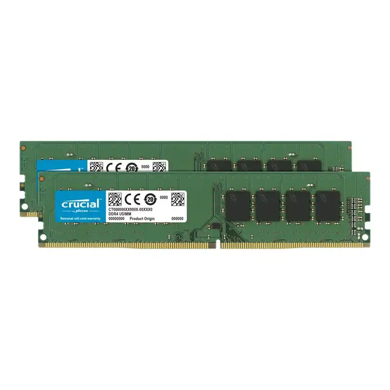 Crucial - DDR4 - kit - 16 Go: 2 x 8 Go - DIMM 288 broches - 3200 MHz - PC4-25600 - CL22 - 1.2 V - mé... (CT2K8G4DFRA32A)_1