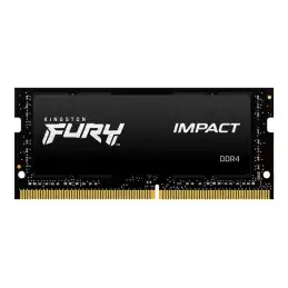 Kingston FURY Impact - DDR4 - kit - 32 Go: 2 x 16 Go - SO DIMM 260 broches - 2666 MHz - PC4-21300 -... (KF426S16IBK2/32)_1