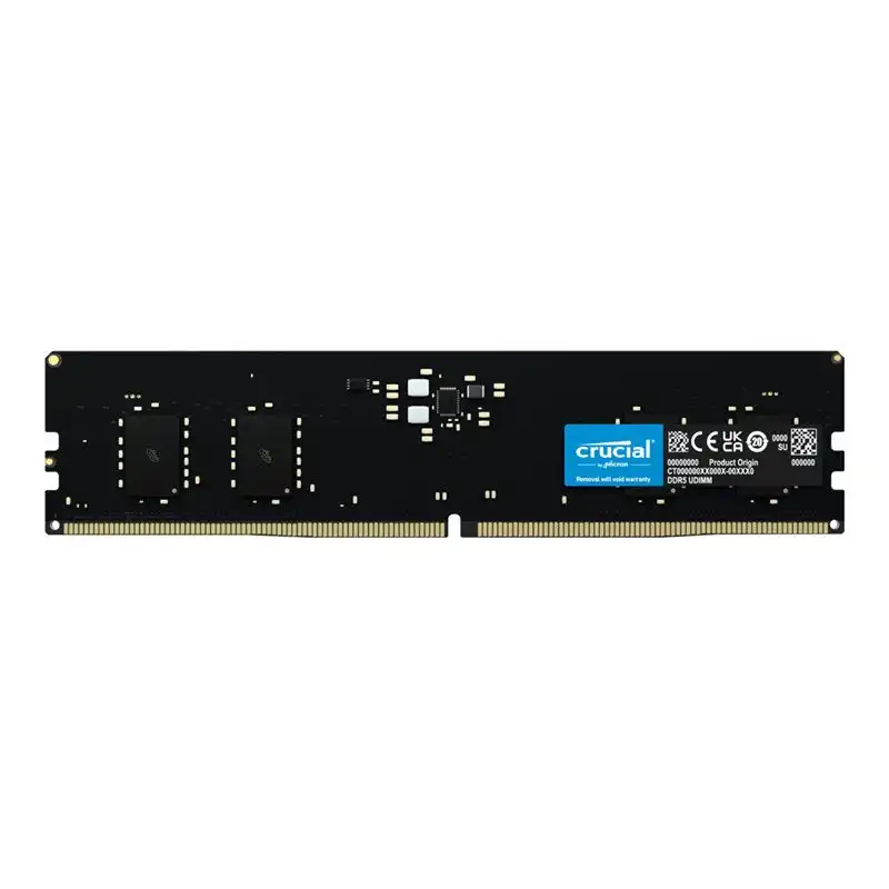 Crucial - DDR5 - module - 8 Go - DIMM 288 broches - 5600 MHz - PC5-44800 - CL46 - 1.1 V - mémoire sans ... (CT8G56C46U5)_1