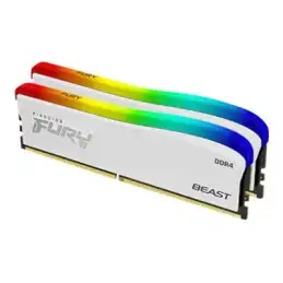 Kingston FURY Beast - Édition spéciale RVB - DDR4 - kit - 32 Go: 2 x 16 Go - DIMM 288 broches - 32... (KF432C16BWAK2/32)_1