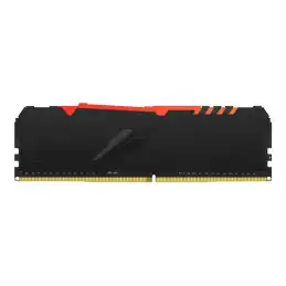 Kingston FURY Beast RGB - DDR4 - module - 8 Go - DIMM 288 broches - 3600 MHz - PC4-28800 - CL17 - 1.3... (KF436C17BBA/8)_2